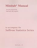 Minitab Manual For The Sullivan Statistics Series